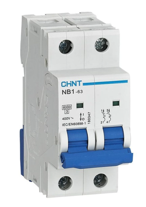 Авт. выкл. NB1-63 2P 10A 6кА х-ка C (R)   (CHINT)